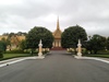 Approaching the Royal Palace grounds in Phnom Penh, Cambodia's capital.