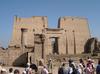 The temple complex of Edfu is one of the best preserved temple sites in Egypt, having been buried in sand for centuries. It is the second largest temple complex in Egypt. 