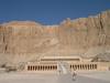 Djeser-Djeseru (the Holy of Holies) is Pharaoh Hatshepsut's mortuary temple in the temple complex of Deir el-Bahri near Luxor. Pharaohs of the 11th and 18th Dynasty's built their temples here. Hatshepsut's temple (the best preserved) was built into the cliff side on top of a series of colonnaded terraces in the classical Theban form; it includes a pylon, courts, a hypostyle hall, sun court, chapel, and sanctuary. 
