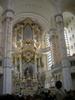 The altar of the Frauenkirche in Dresden, displaying a relief of Christ's agony in the Garden of Gethsemane, survived essentially intact after the bombing in 1945.