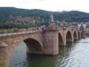 The Old Bridge in Heidelberg is a nine-arch stone bridge erected between 1786 and 1788 to replace earlier wooden structures. Parts of it were destroyed in 1945 by the retreating German army, but it was restored within two years.