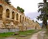 A view of the exterior of the Odeon of Herodes Atticus in Athens, constructed A.D. 161. 