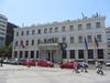 The marble City Hall building in Athens was constructed between 1870 and 1874.
