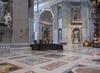 View to the right of the main altar in Saint Peter's Basilica in Rome.