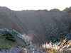Inside the caldera on Mount Vesuvius.