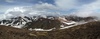 View of some of the Ishikari Mountains from the summit of Asahi-dake, the tallest mountain on the Japanese island of Hokkaido. 