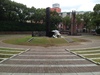 Monument at the atomic bomb hypocenter (ground zero) in Nagasaki.