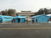 A view of the UN buildings in the JSA in wintertime.
