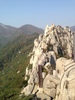 Including its main peak, Daecheongbong (1,708 m), Seoraksan National Park has a total of 30 imposing peaks spread across its territory.  Some of the ridges of the Seorak Mountains have stairways provided to assist visitors and hikers, and to allow for spectacular views.