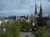 Place Guillaume (William Square) in Luxembourg City is located at the southeast corner of Place d'Armes. It has a statue of King William II at its center and is surrounded by cafes and the Hotel de Ville (Town Hall).