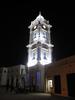 The Clock Tower in the heart of Tripoli's medina (old city quarter) is a relic of the Italian colonial period. The structure is dazzlingly lit at night. 