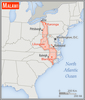 Area comparison map