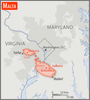 Area comparison map