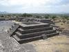 One of the smaller step pyramids at the massive archaeological site of Teotihuacan (approximately 40km or 25mi northeast of Mexico City).