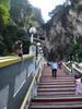 Some of the 272 steps leading up to Cathedral Cave at Batu Caves. 