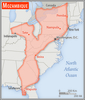 Area comparison map.