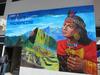 Mural in Cusco celebrating the centennial of the "rediscovery" of Machu Picchu in 1911.