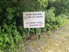 Sign along the Battle of Peleliu Jungle Trail.