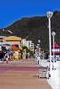 A wide pedestrian avenue in Philipsburg, the capital of Sint Maarten.