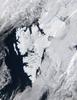 Satellite image shows the island of Svalbard, which is part of Norway, and is located east of Greenland and north of Norway. Photo courtesy of NASA.