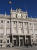 The south facade of the Royal Palace in Madrid.