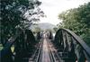 Burma Railway bridge over the Khwae Yai River at Kanchanaburi (the  original "Bridge Over the River Kwai").