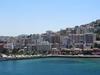 View of apartment buildings in the resort town of Kusadasi on the Aegean Sea. The population of the town increases from 65,000 to 500,000 during the tourist season. Kusadasi is about a 20-minute drive from the Roman ruins at Ephesus.