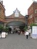 The main entrance to the Windsor &amp; Eton Central Railway Station, opposite Windsor Castle in Berkshire, England. 