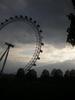 The London Eye at dusk. 