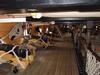 Gundeck on HMS Victory - Britain's most famous battleship - berthed at the historic dockyard in Portsmouth, England. 