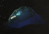 Satellite photo of Johnston Atoll, about 1,390 km (860 mi) west of Hawaii. Four islands compose the total land mass of 2.6 sq km.  Johnston and Sand islands are both enlarged natural features, while Akau and Hikina are two artificial islands formed by coral dredging. Johnston Island, by far the largest, somewhat resembles the flattop of an aircraft carrier and contains an airstrip. Photo courtesy of NASA.