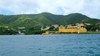 The Christiansted waterfront/wharf area on the island of Saint Croix with the prominent Fort Christiansvaern. Photo courtesy of the US National Park Service.