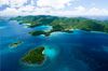 Aerial view of Honeymoon and Hawksnest Beaches at Virgin Islands National Park, Saint John. Photo courtesy of the US National Park Service.