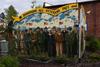A local Post Falls artist painted this memorial that honors veterans of all conflicts dating back to the pre-settlement warrior and forward to . . . 