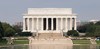 The Lincoln Memorial's imposing, temple-like frame sits atop a plaza flanked by limestone buttresses. Architect Henry Bacon modeled the Lincoln Memorial after the Parthenon in Athens, Greece. Bacon felt that a memorial dedicated to a man who defended democracy should echo the birthplace of democracy. Photo courtesy of the National Park Service/Carol Highsmith.