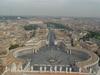 View of St. Peter's Square in the Vatican as seen from the top of St. Peter's Basilica.