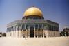 The Dome of the Rock, located on Haram al-Sharif (also known as the Temple Mount), in Israeli-occupied East Jerusalem. 