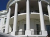 Southern facade of the White House in Washington, D.C. showing the semi-circular portico. 