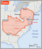 Area comparison map