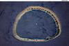 Nukuoro Atoll, Federated States of Micronesia,as seen from the International Space Station. Image courtesy of NASA.

