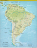 Physical South America