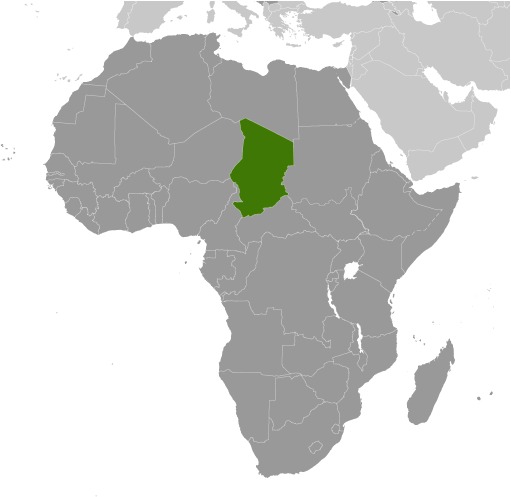 Chad Locator Map