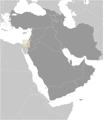 Gaza Strip Locator Map