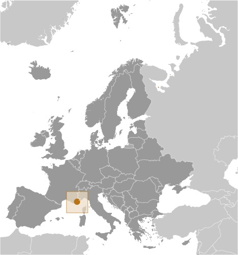 Monaco Locator Map