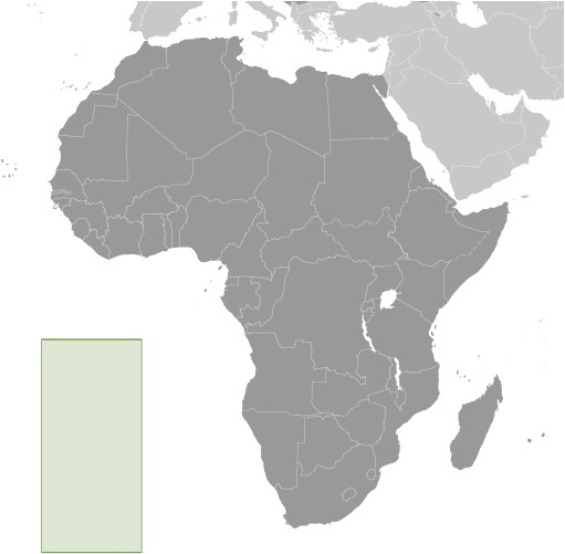 Saint Helena, Ascension, and Tristan da Cunha Locator Map