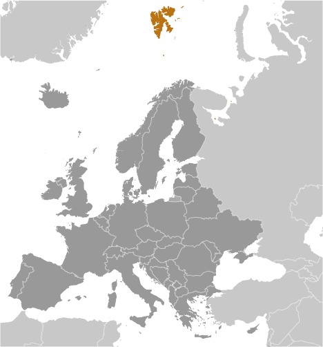 Svalbard Locator Map