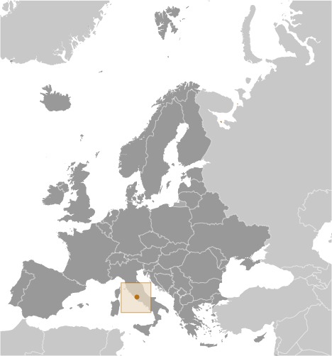 Holy See (Vatican City) Locator Map